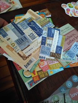 Scrapbook stickers