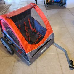 InStep Take 2 Folding Frame Outdoor Bike Trailer 