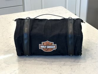 Harley Davidson Motorcycles Multi-pocket Roll-Up Travel Bag Vintage