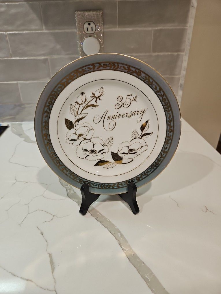 Georgian China 35th Anniversary Plate