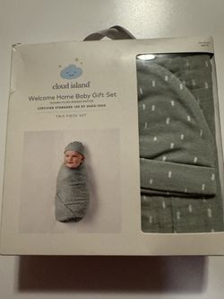 100% Cotton Two Piece Set Muslin Blanket, And Hat