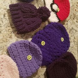  Crochet  Infant Beanies