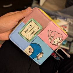Hello Kitty and Friends x Loungefly Color-Block Wallet Bags Loungefly   Hello Kitty and Friends x Loungefly Color-Block Wallet 