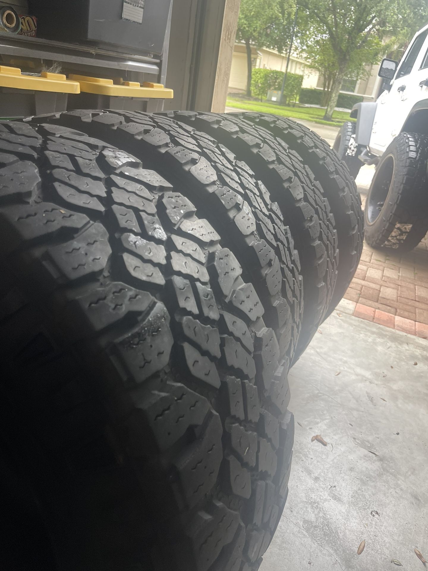 35x12.50x20 AT Goodyear duratrac wrangler tires