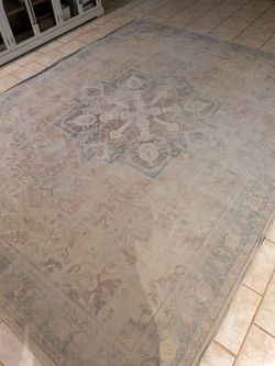 9x12 Ruggable Washable Area Rug – Vintage Medallion Design