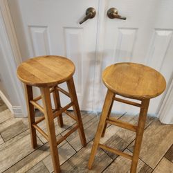Wooden Stools - 29 Inches 