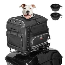 Motorcycle Dog Carrier Bag for Medium Dogs Cats Up to 28 lbs
