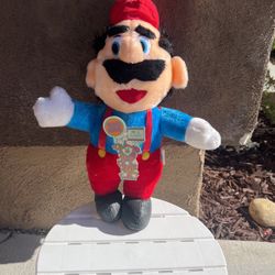 Vintage Rare Nintendo Super Mario Bros Mario Plush Stuffed Toy ACME 1988 