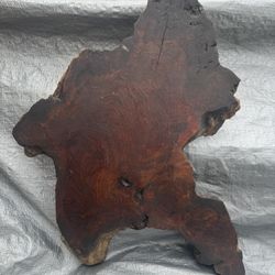 Live Edge Wood Art – Sasquatch Silhouette Vibes 🪵👣 – $100 Obo