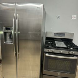 Refrigerator And Gas Stove 