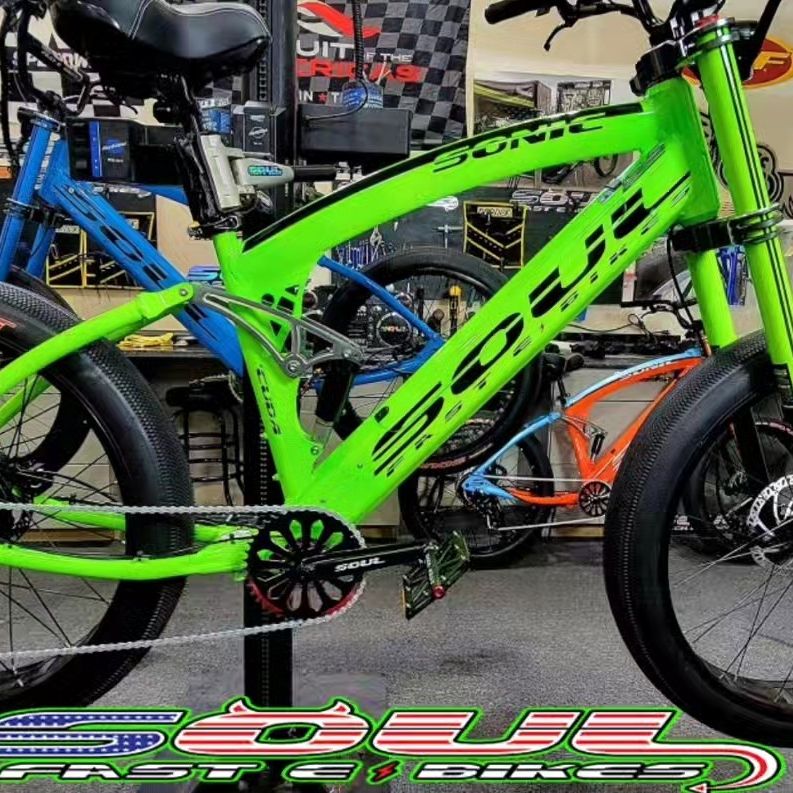 1500W SUPER FAST CUDA' SOUL FAST E BIKES. TEAM GREEN EDITION 