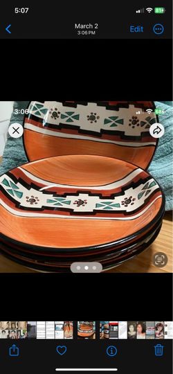 Hand-Painted Ceramic Plates Set