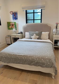 RH Queen size bed frame