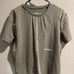 YoungLA 4192 Washed Tailored Tee in the "Olive/Sage Wash" colorway