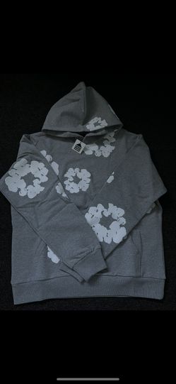 Gray denim tears hoodie size large