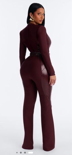 Bella plunge bandage jumpsuit Size Small
