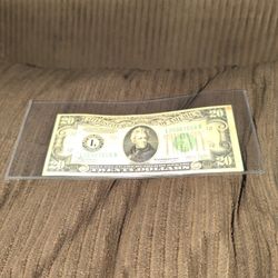 1934 C Series $20 Bill- ($40)