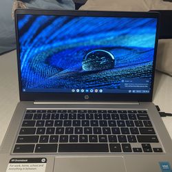 HP 14” Chromebook Laptop Silver