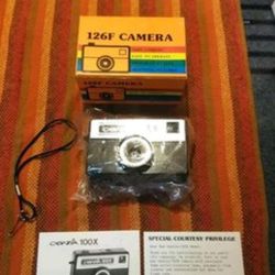 Vintage 1983 Lomo 126F Camera, Complete In Box...New