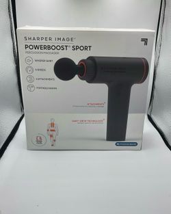 Sharper image powerboast sport massage gun