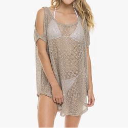 ELIF By Jordan Taylor Scota Cold Shoulder Swim Coverup, Small