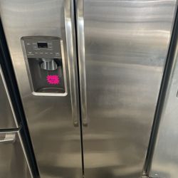 Ge Side-By-Side Refrigerator Stainless Steel