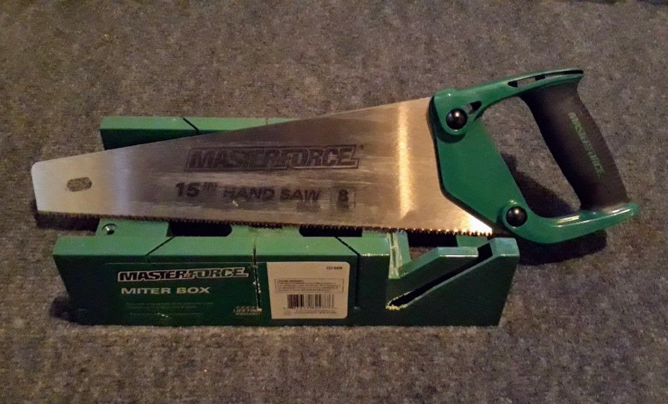 MASTERFORCE 15" HAND SAW & MITER BOX