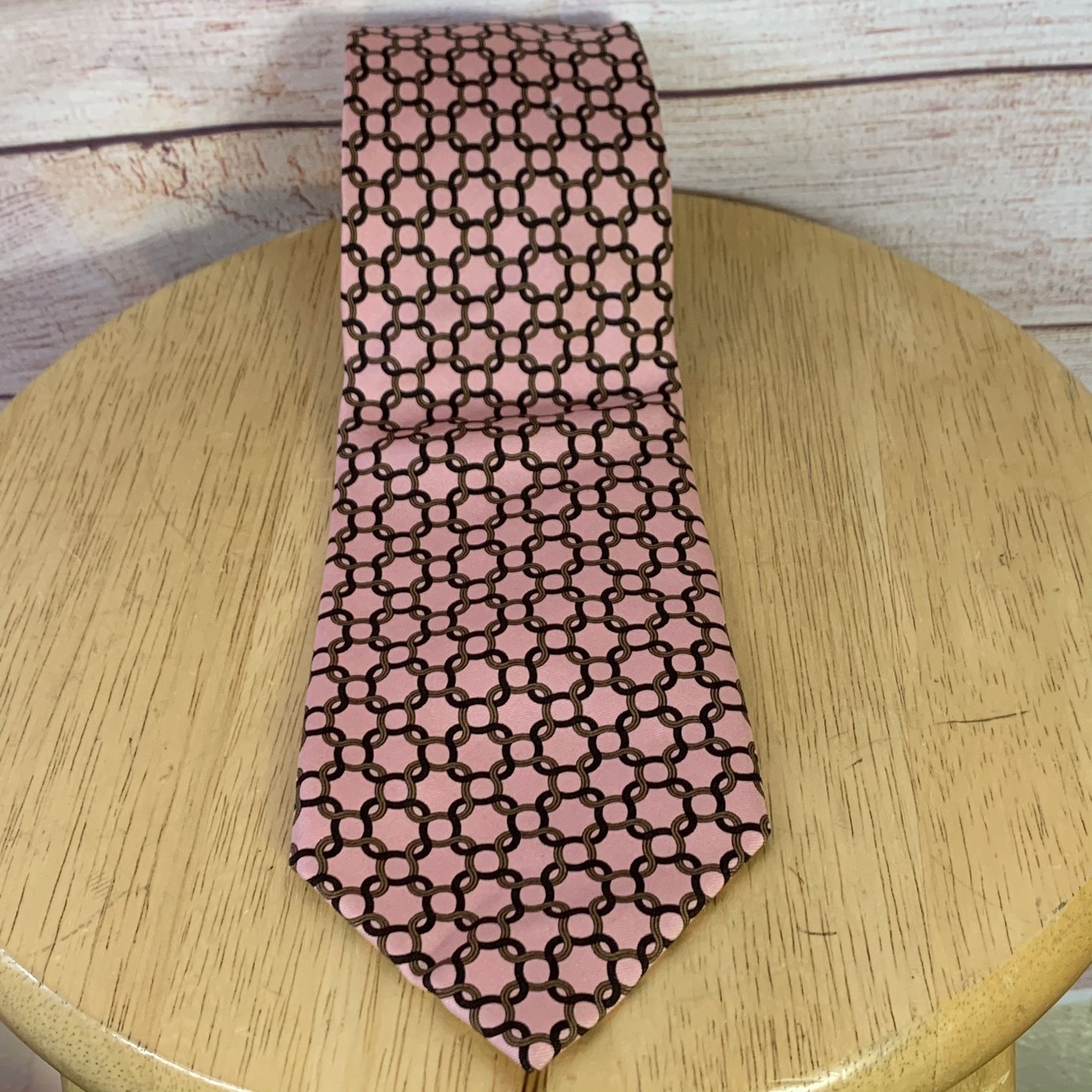 Men’s Burberry London Pink Silk Tie