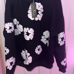 Black Denim Tears Hoodie Size Small