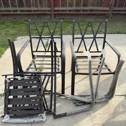 Brown Metal Patio Chairs