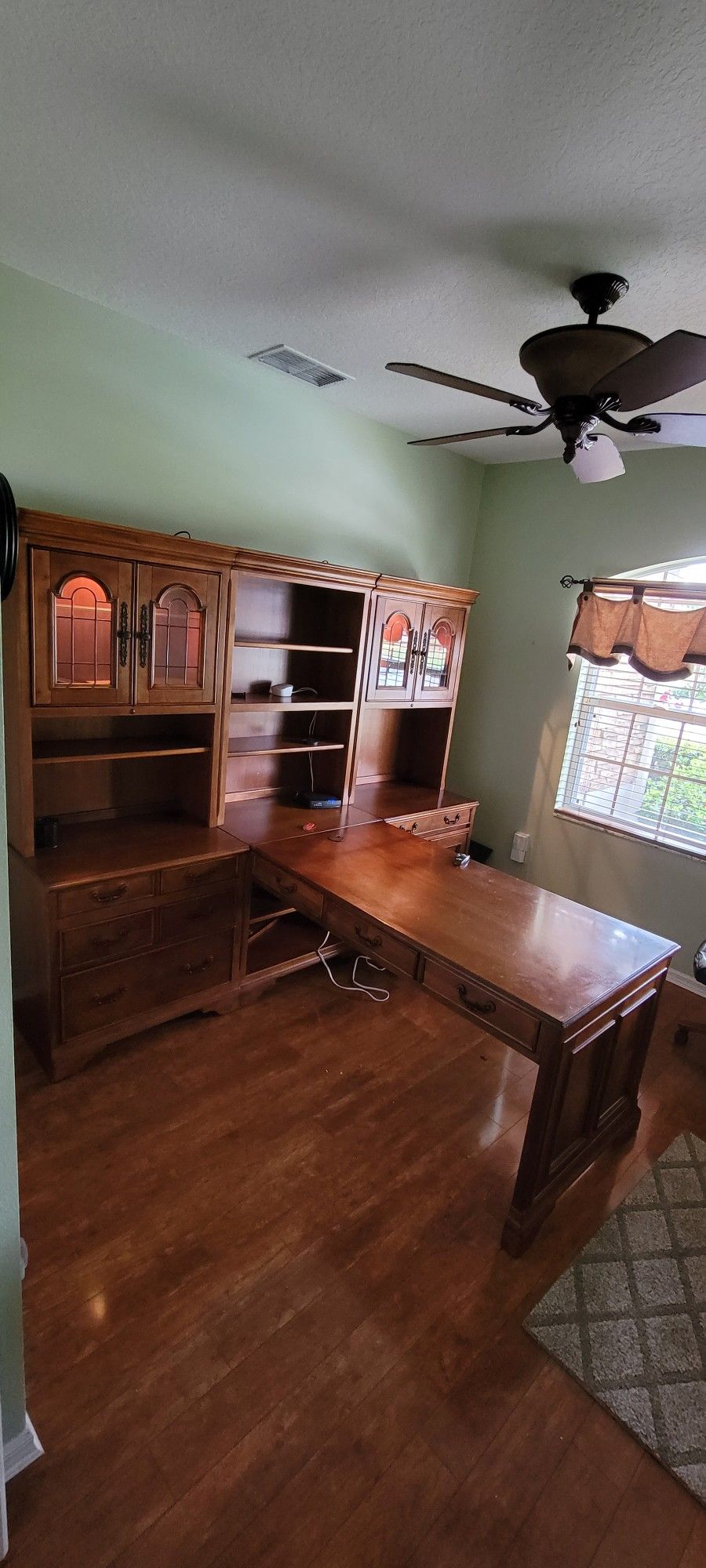 7 Piece Wood Desk