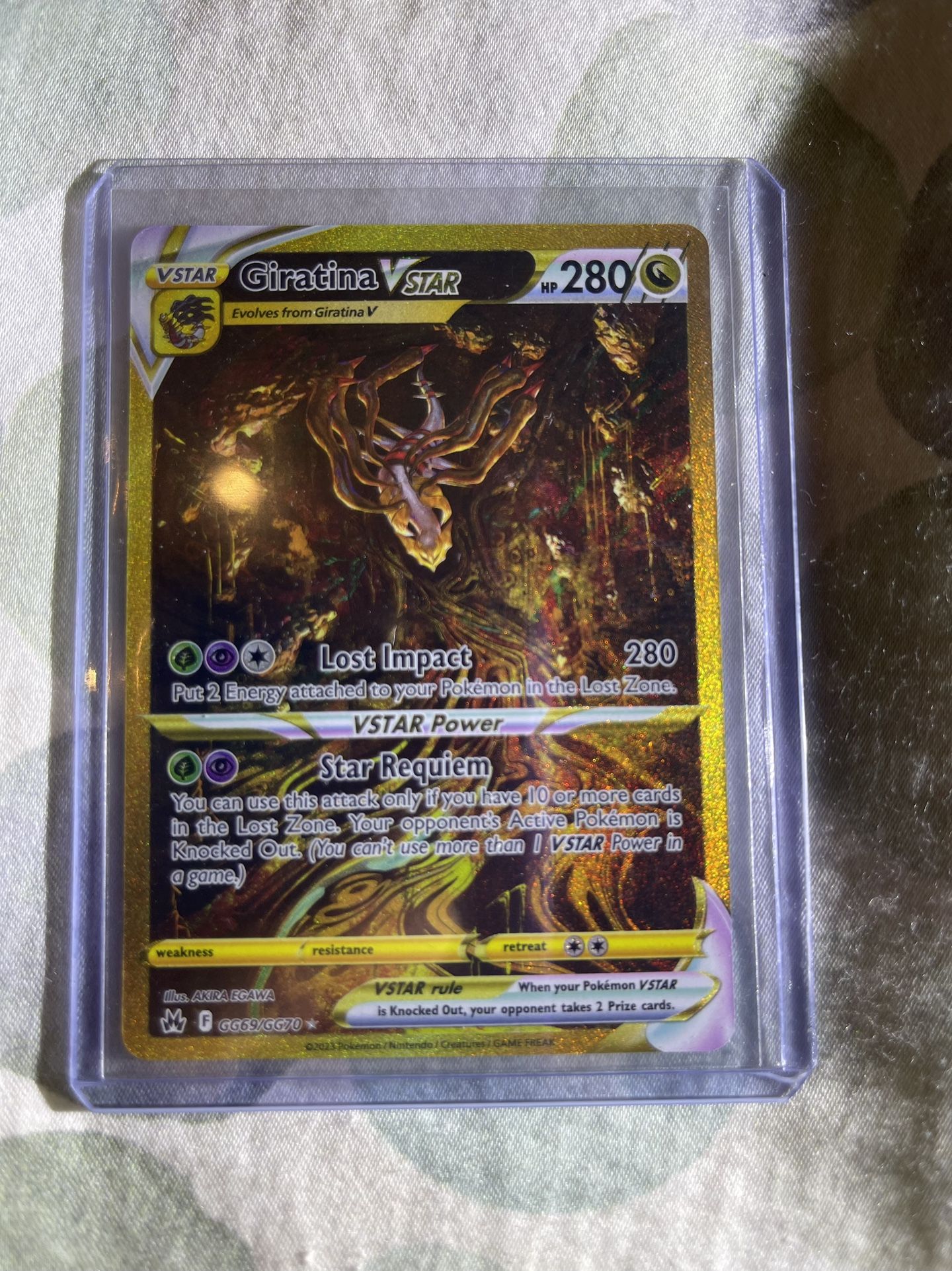 Giratina Vstar GG69/GG70 SECRET RARE Crown Zenith Pokemon Card NEAR MINT