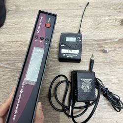 Sennheiser EW-100 G2 True Diversity Receiver w/ AC Adapter & Sennheiser EW-100 G2 Body Pack