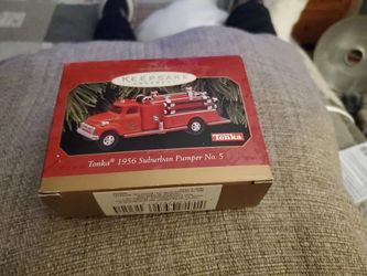 Fire Truck Xmas Ornament