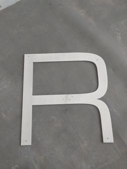 Stainless Steel Letter - R