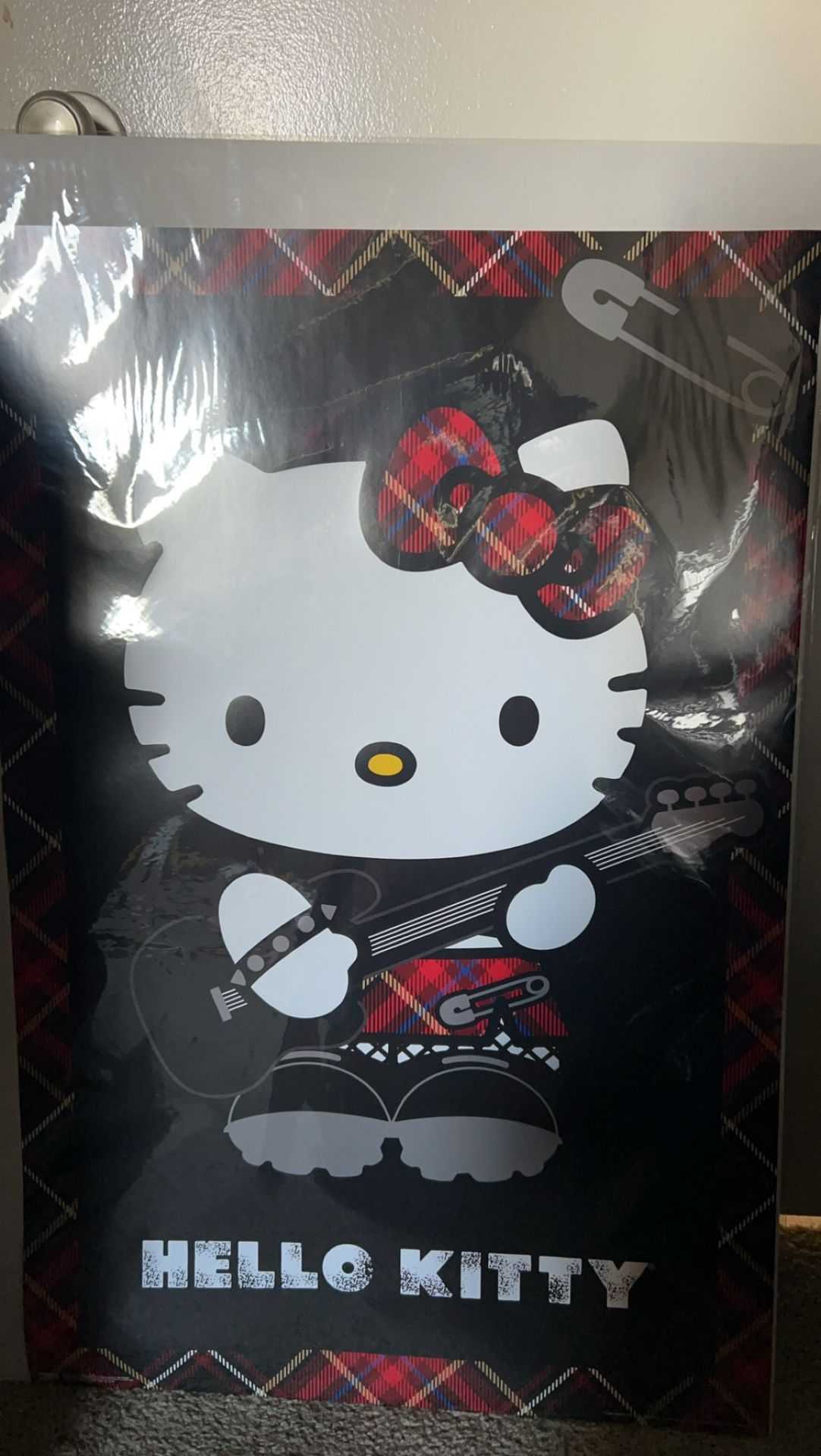 Hello Kitty punk/emo poster