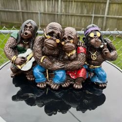 The Hippie Monkeys Statue