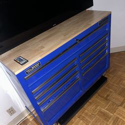 Brand New Tool Box Wood Top..full Of Every Toolp Needed For Auto body (snap On Inc)