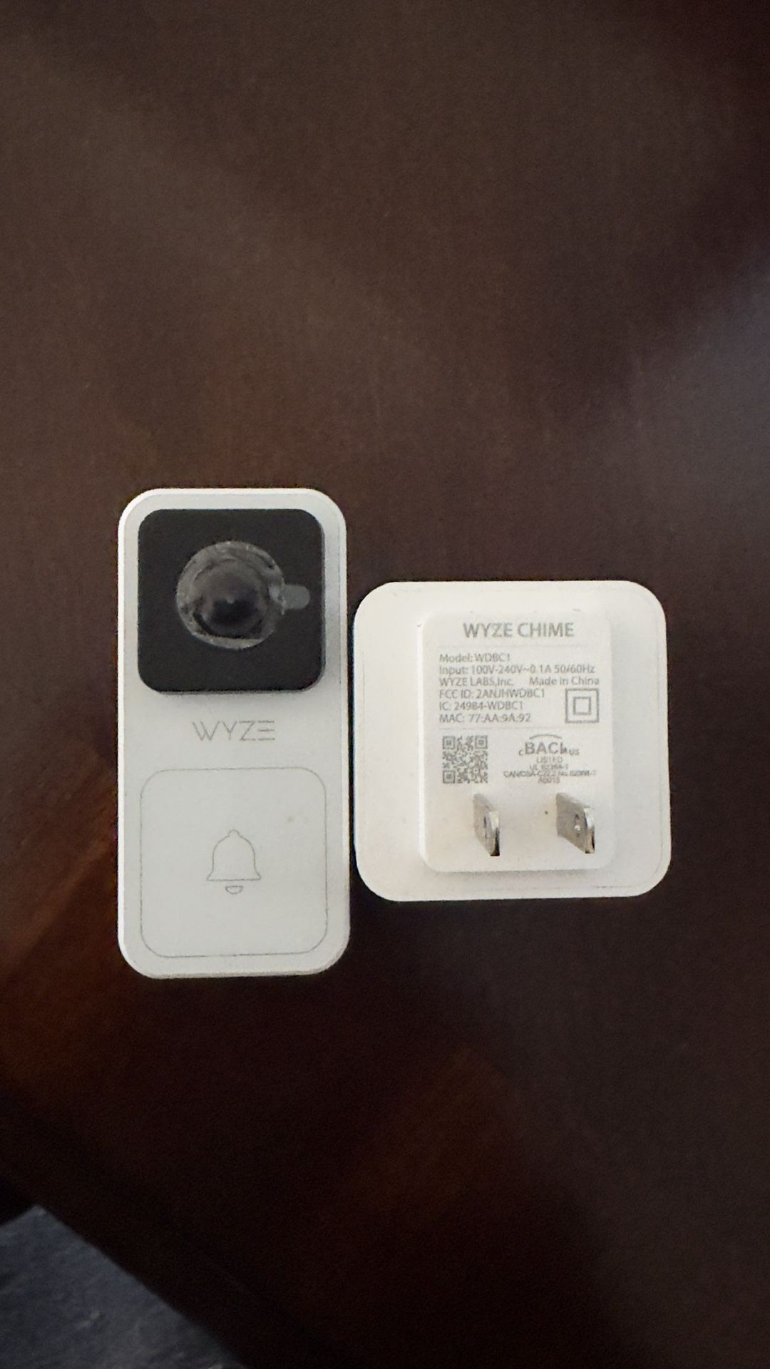 Wyze Doorbell Camera With The Chime!