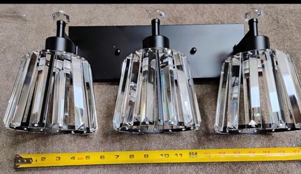3-Light Crystal Vanity Light