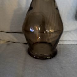 Pedastal Smokey glass Vase