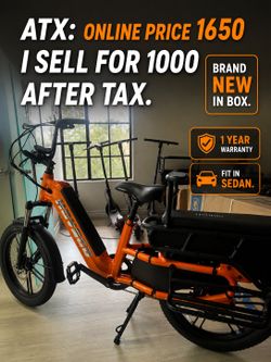 Premium electric bike cargo e-bike for pet, grocery, family and kid for sale
