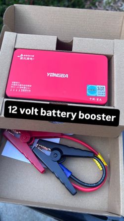 12 V battery booster. Has a light. Can be used also to recharge other electronic equipment with USB output.
