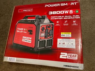 PowerSmart 3800/3300 Watt Dual Fuel Portable Inverter Generator Gas/Propane CO Protect (HB5040DC)
