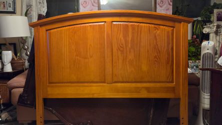 Queen wood headboard