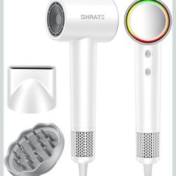 SHRATE Professional High Speed Ionic Hair Dryer | Ultra-Fast Drying | 500 Million Negative Ions | Low Noise | 160000 RPM | Compact Blow Dryer with Mag