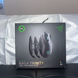 Razer Naga Trinity Gaming Mouse: 16,000 DPI Optical Sensor - Chroma RGB Lighting - Interchangeable Side Plate w/ 2, 7, 12 Button Configurations - Mech