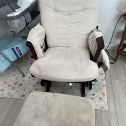 Nursery Rocking Chair and Ottoman