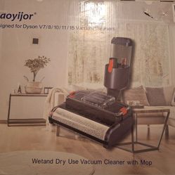Haoyijor Wet Dry Mopping Head for Dyson V7 / V8 / V10 / V11 / V15 Vacuum Cleaner