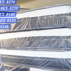 Queen Bed And Box Spring $150. Deliver Available 